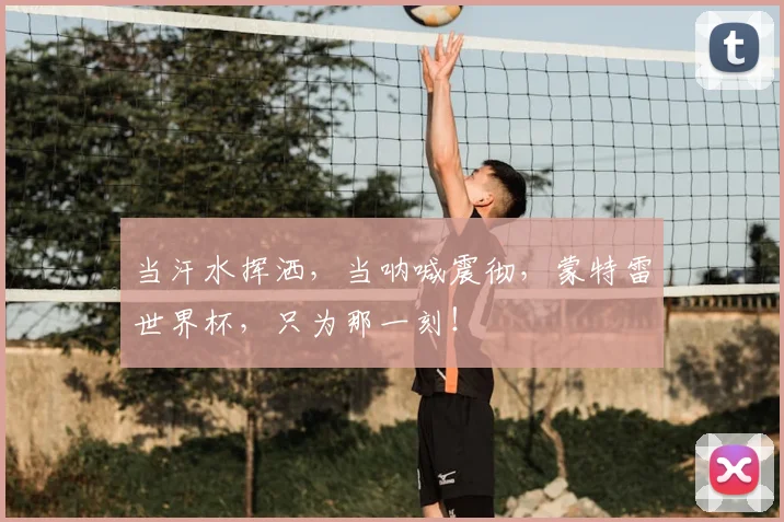 当汗水挥洒，当呐喊震彻，蒙特雷世界杯，只为那一刻！